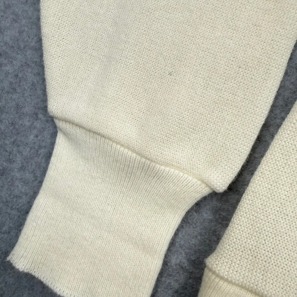 Jantzen Cardigan Sweater Mens XL Grandpacore Vintage Cream V-Neck Button Up
